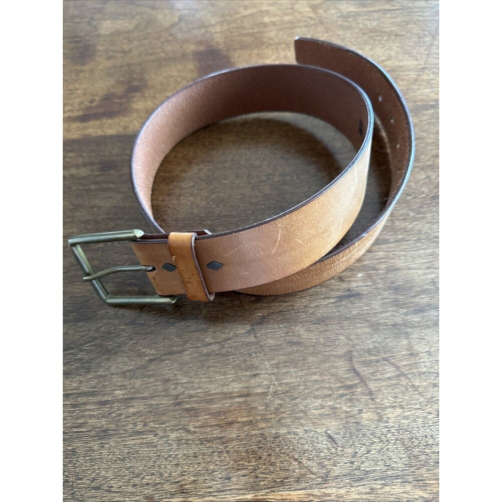 MEN'S GAP LIGHT BROWN GENUINE LEATHER BELT SIZE 32/80cm..
